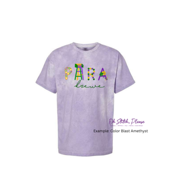 Mardi Gras Para Krewe | Ladder, King Cake, Beads | Printed
