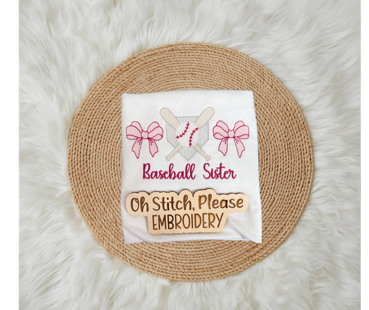Baseball Home Plate with Bows