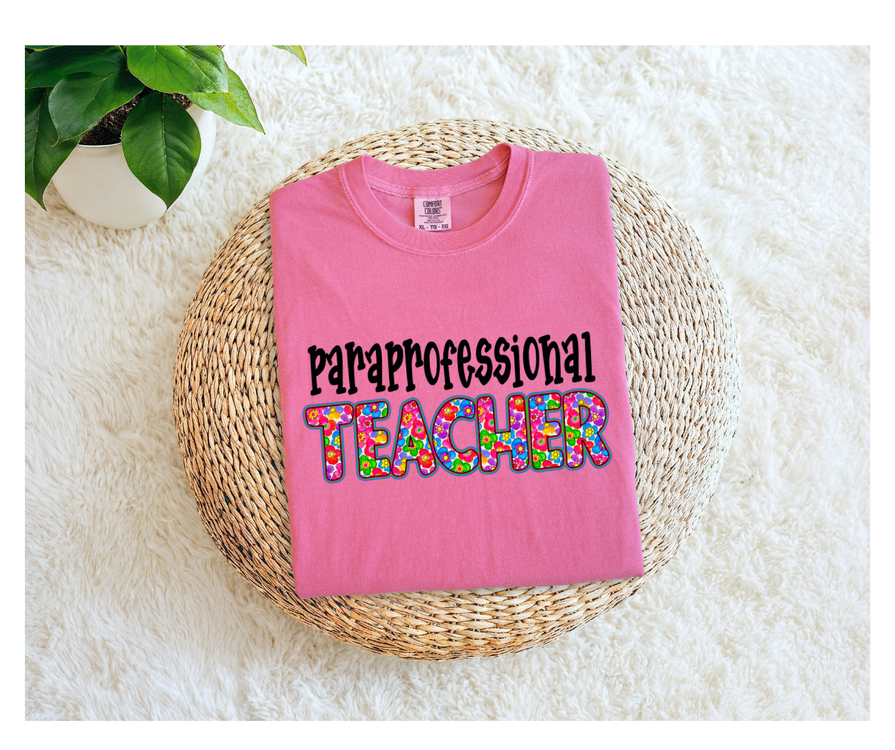 Paraprofessional Teacher Bright Floral