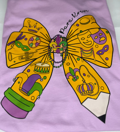 Mardi Gras Krewe Coquette for School | Printed