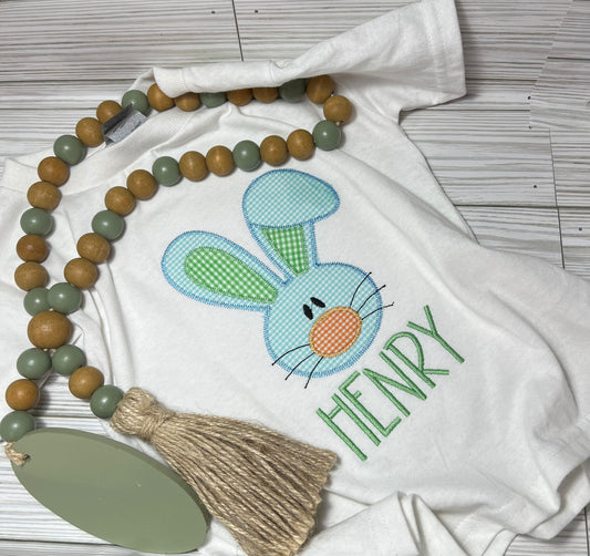 Easter Bunny with Floppy Ear  Appliqué