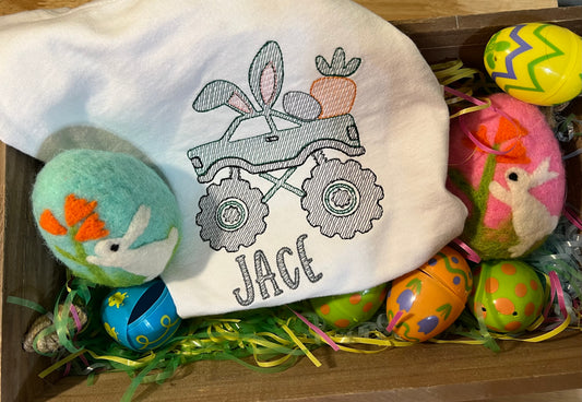 Monster Truck Carrying Easter Eggs