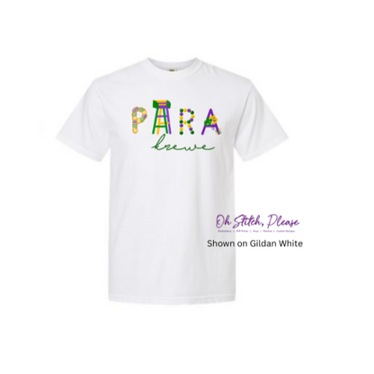 Mardi Gras Para Krewe | Ladder, King Cake, Beads | Printed