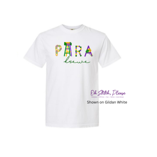 Mardi Gras Para Krewe | Ladder, King Cake, Beads | Printed
