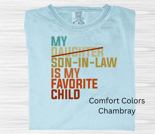 Favorite Child is Son-In-Law