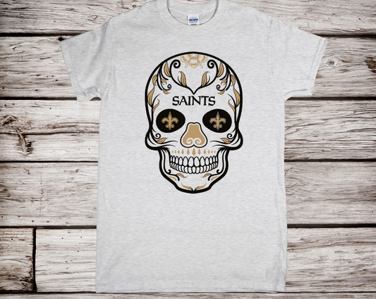 Saints Skull Candy Black and Gold