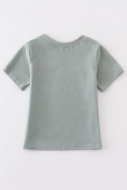 Pumpkin Train  Green Shirt